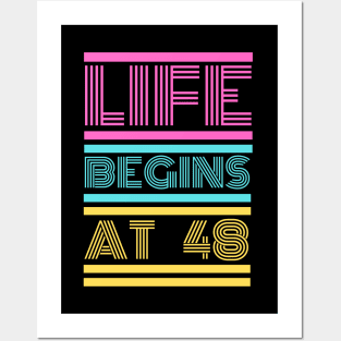 Life begines at 48 Posters and Art